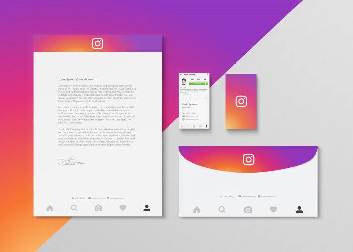 Diseno papeleria redes sociales Instagram