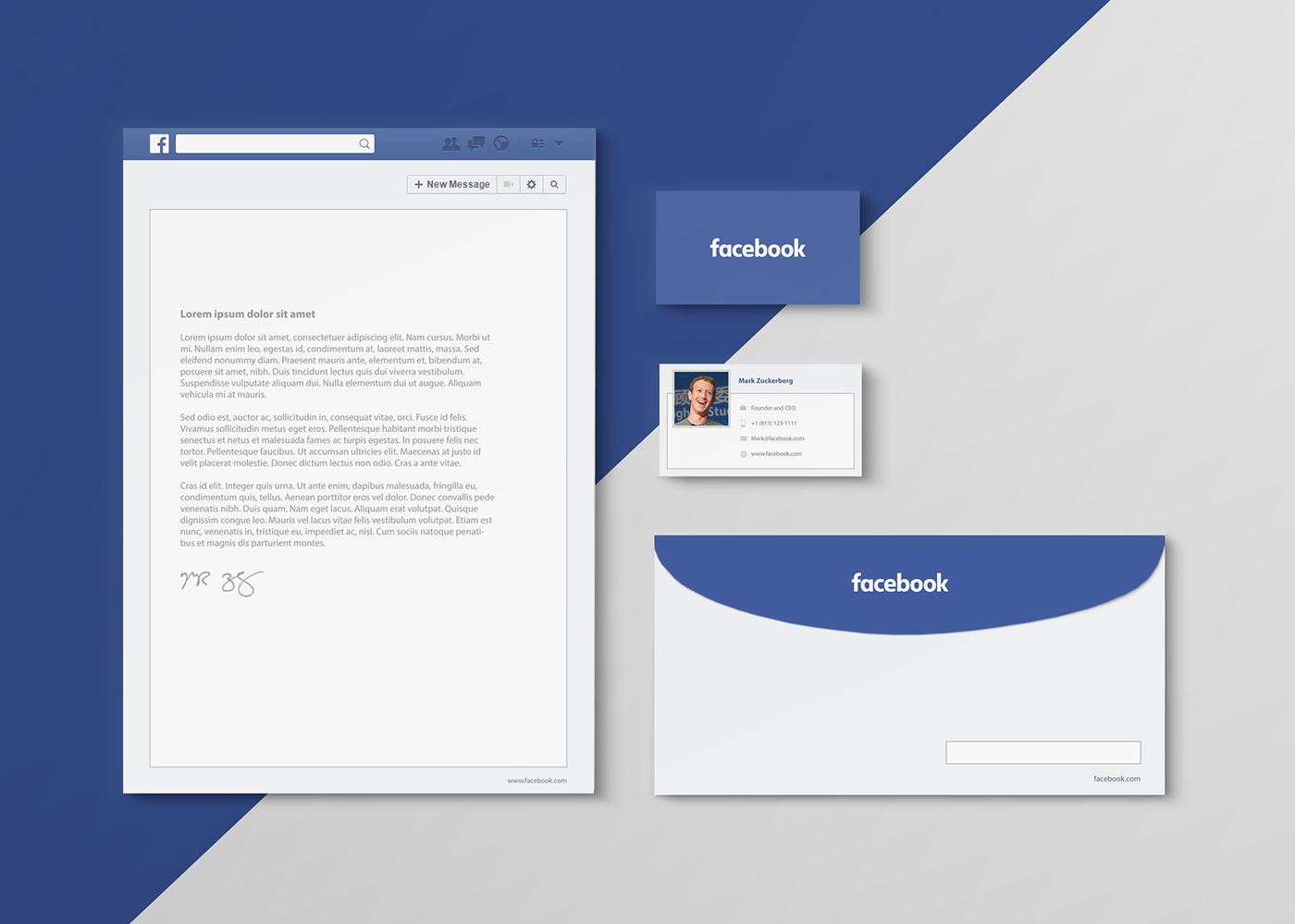¿Alguna vez has pensado cómo sería la papelería de las grandes redes sociales? Un diseñador muy talentoso lo hizo... mira los resultados, te encantarán.