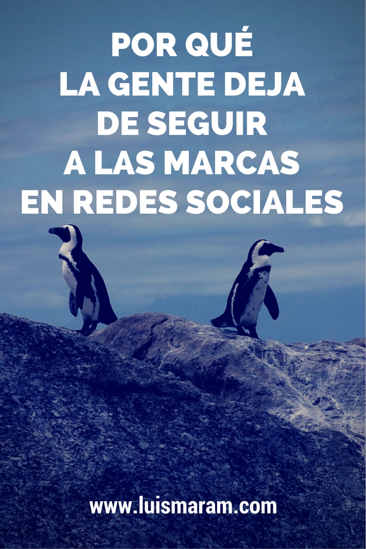 Por qué la gente deja de seguir a las marcas en redes sociales