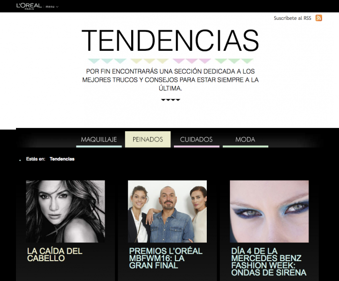 Contenido brandeado Loreal