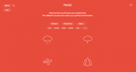 Noisli. Herramientas de productividad