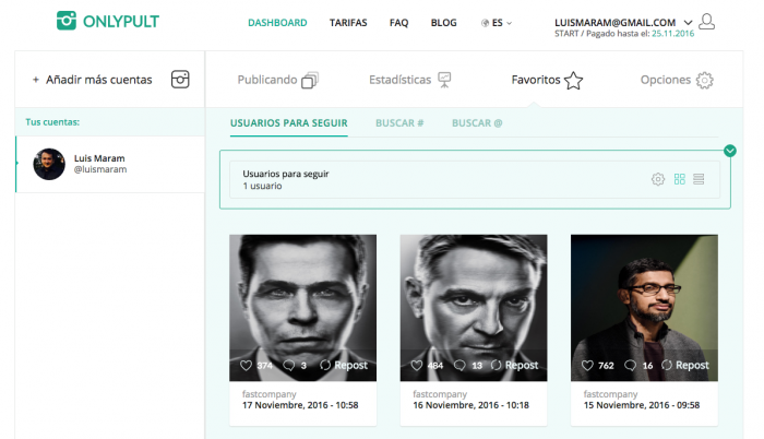 Espiar competencia en redes sociales.