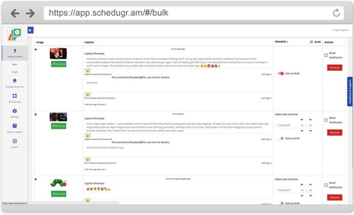 Como programar contenido en Instagram