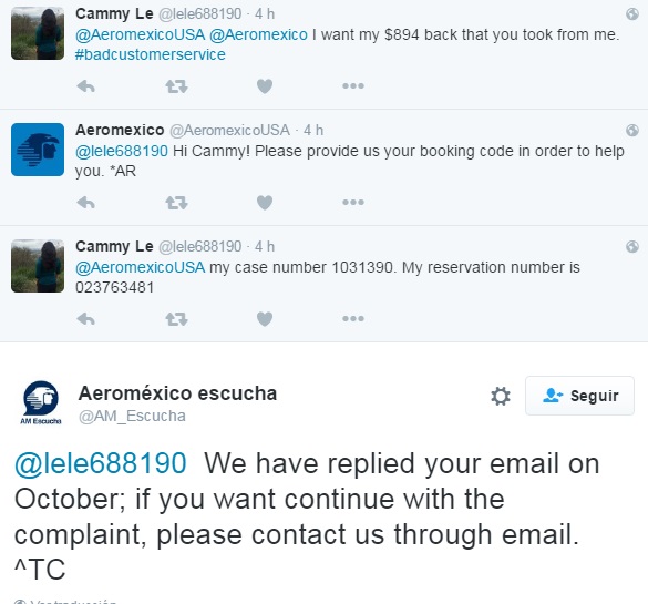 Ejemplo de uso de mal ingles