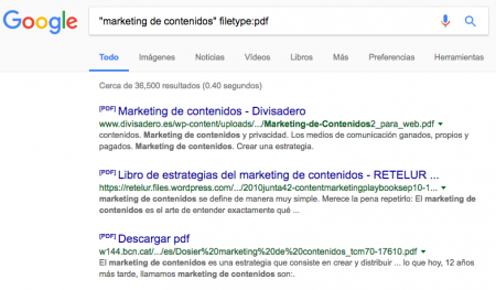 Buscar PDF en Google