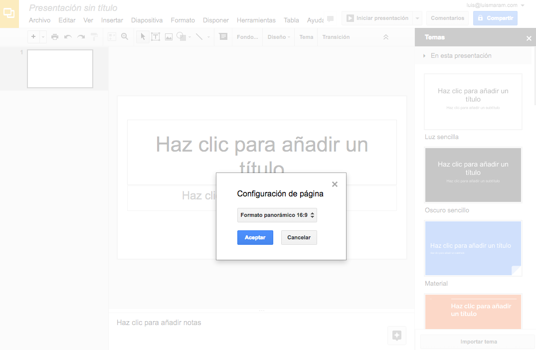 Crear presentaciones online