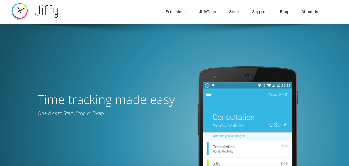 Jiffy - Dejar de perder tiempo