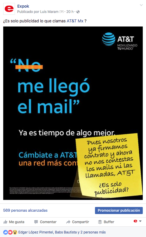 Por que fallas en Facebook