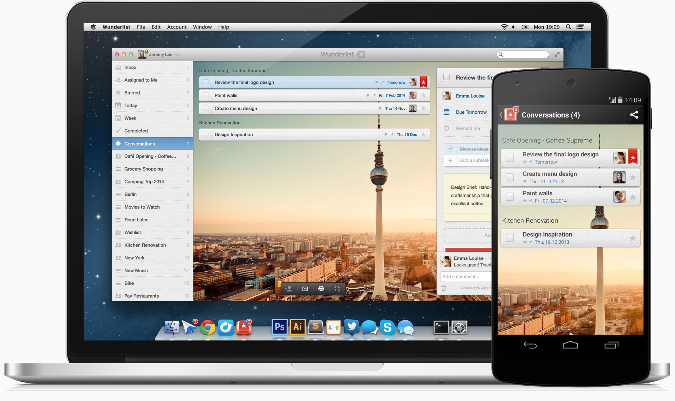 Wunderlist - Aprovechar el tiempo sin perderlo en redes sociales