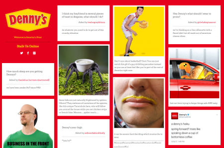 Ejemplo de contenido brandeado - Dennys