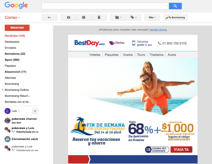  Flash sale en e-mail