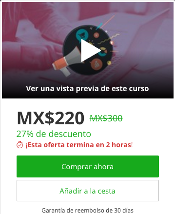 Muestra de Flash Sales