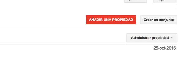 Guía de Webmaster Tool - añadir propiedad