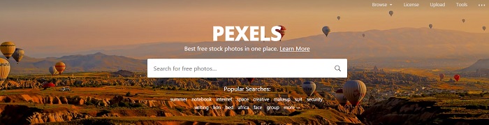 Uno de los mejores bancos de imagenes gratis, Pexels
