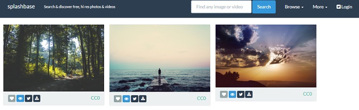Uno de los mejores bancos de imagenes gratis, SplashBase