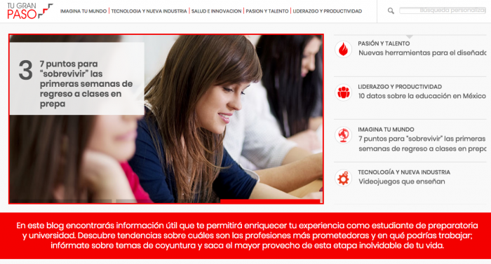 Ejemplos de marketing de contenidos