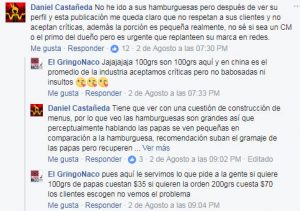 Ejemplo de mal servicio al cliente caso El Gringo Naco