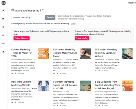 5 alternativas gratis para BuzzSumo