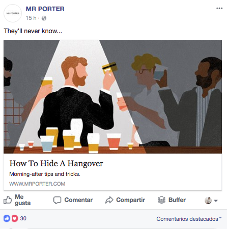 Ejemplo de marketing de contenidos para branding