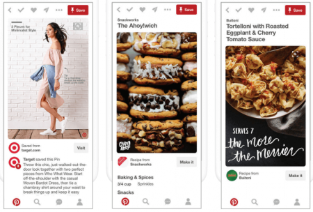 Ejemplos del tamaño de imagenes ideales para Pinterest