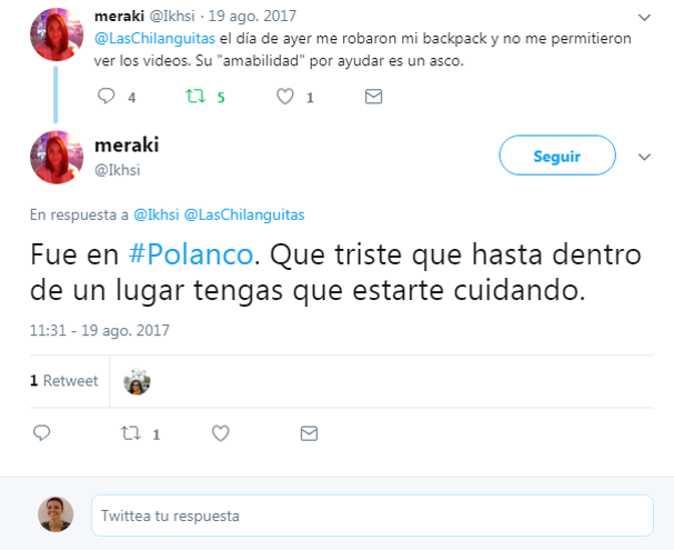 Ejemplo de no ayudar en las redes sociales