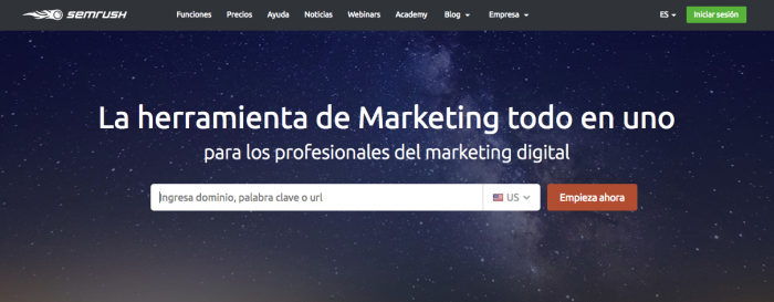 Ejemplo de la 3a de las estrategias de Porter. SEMrush