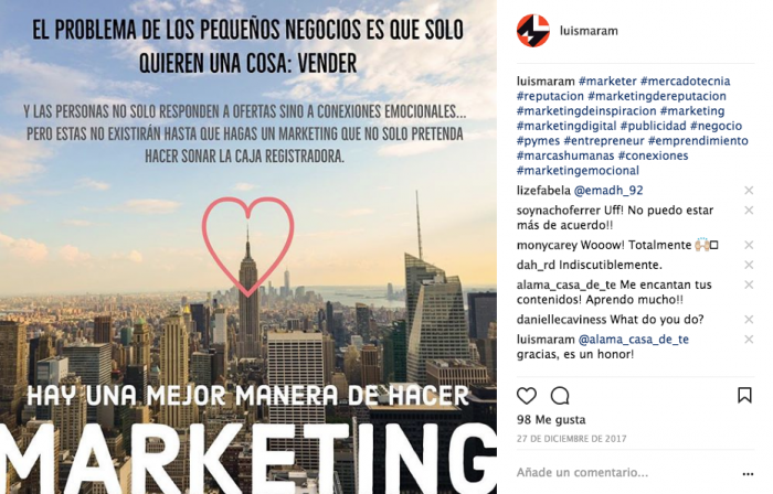 Engagement con Instagram