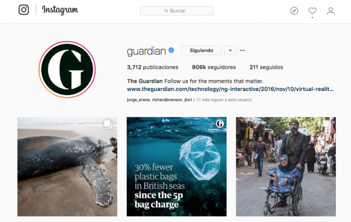  Benchmark en Instagram