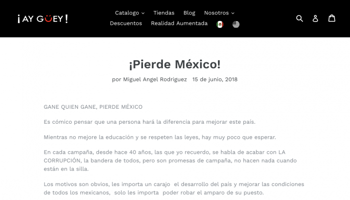 Ejemplo de identidad de marca