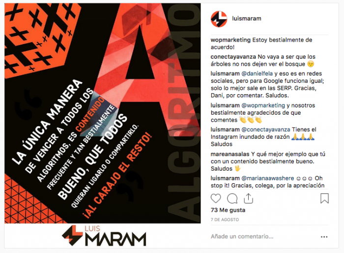 Atención al cliente en Instagram