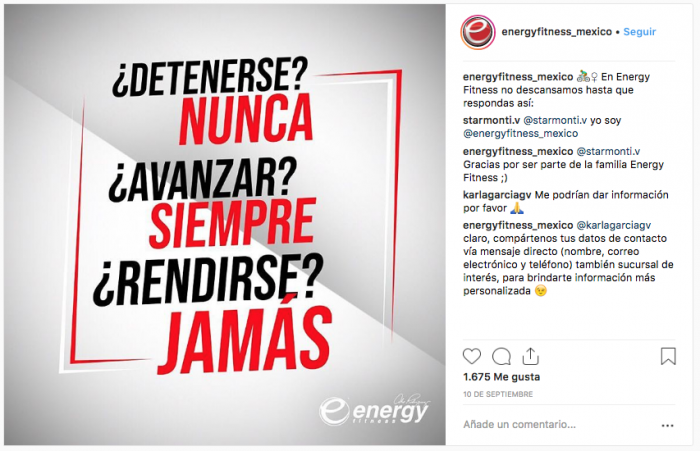 Buen Servicio al cliente en Instagram