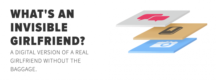 pensar diferente en el marketing. Ejemplo Invisible girlfriend