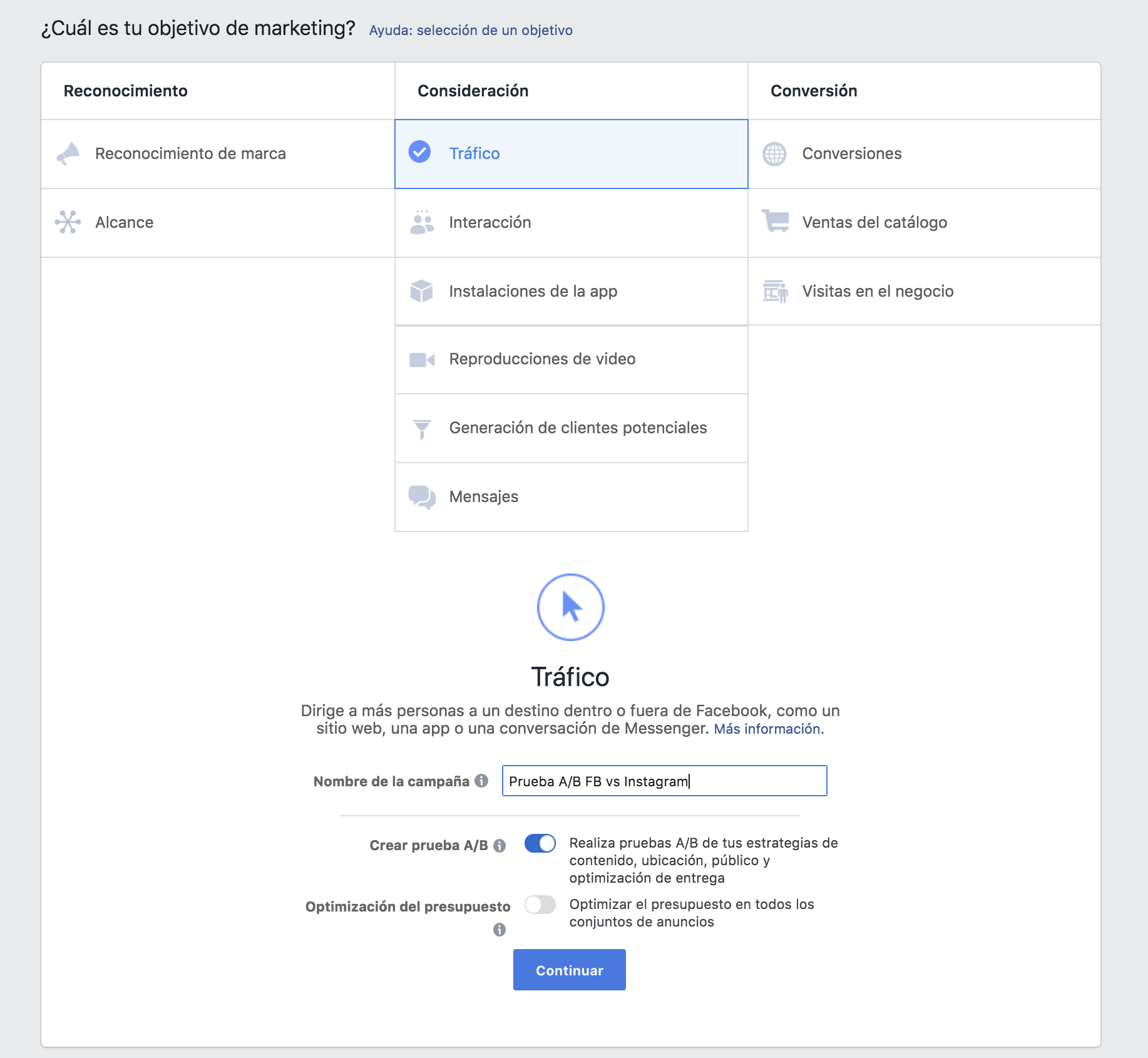 anuncios de Facebook vs anuncios en Instagram