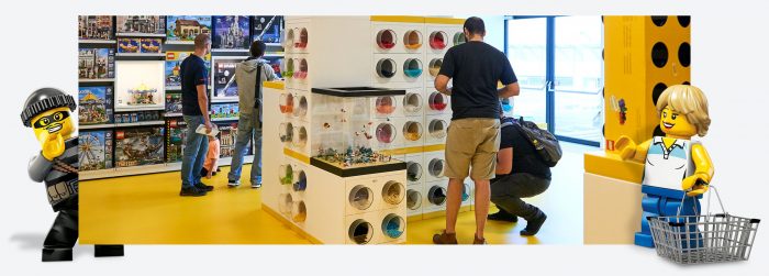 ejemplos de experiencia de cliente en tiendas temáticas LEGO 