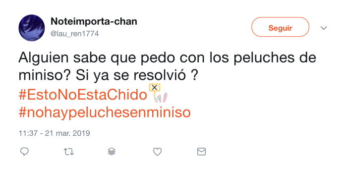 los peluches de Miniso