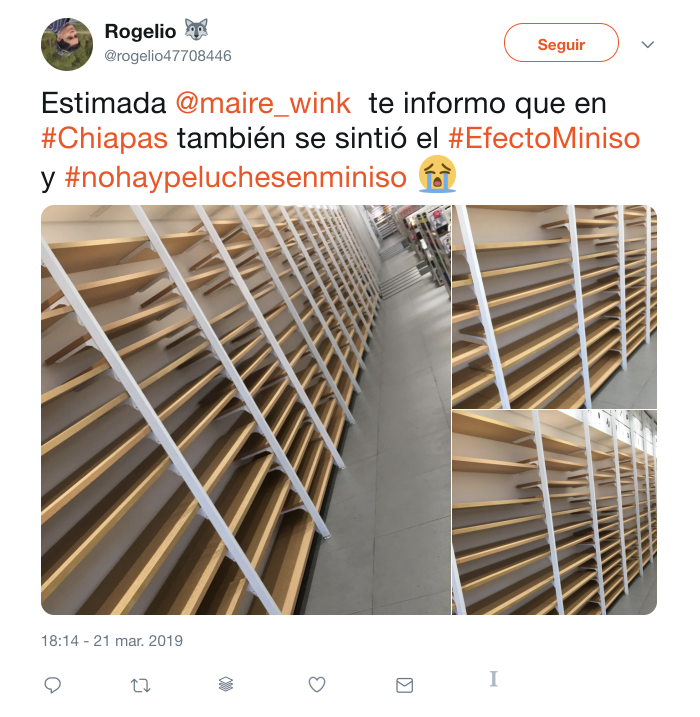 los peluches de miniso escaparon