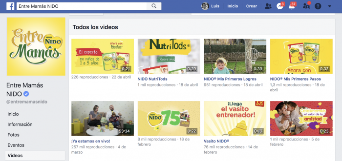  crear contenidos de nicho en video. Entre mamás NIDO