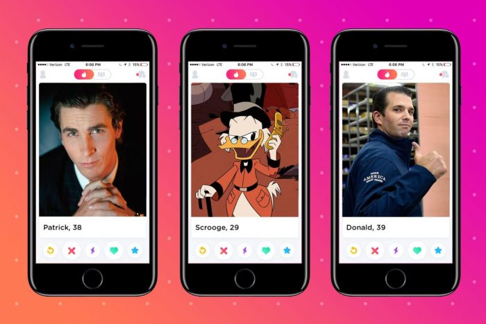 Tinder. Un ejemplo de buscar una audiencia específica.