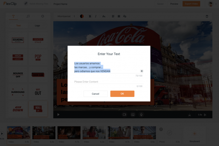 Como usar FlexClip herramienta gratuita de video