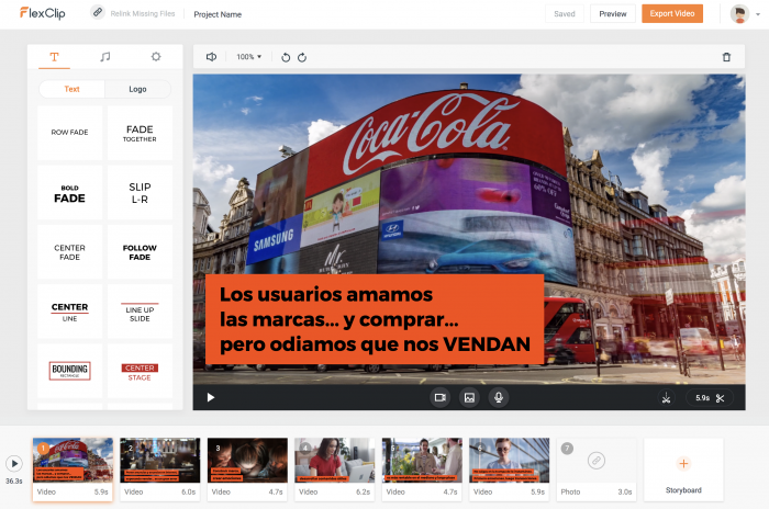 Como usar FlexClip para hacer video rapido