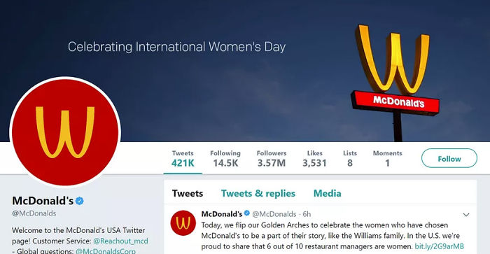 McDonalds por la equidad de género