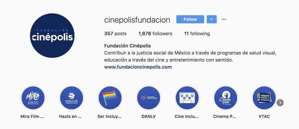 Historias de Instagram Fundaciones empresariales