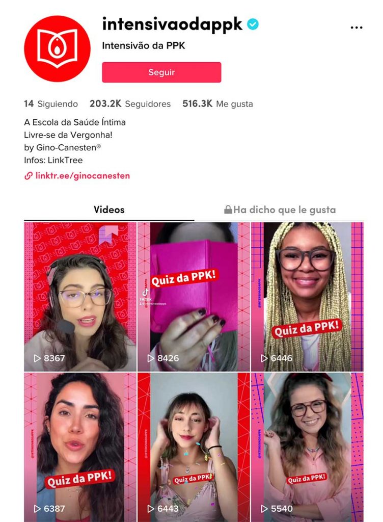 Gino-Canesten creando contenido sobre vaginas y sus infecciones