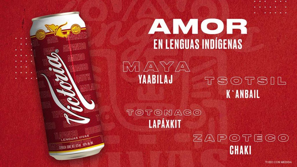 Cerveza Victoria Lenguas Vivas. Marketing de reputación en Empaque