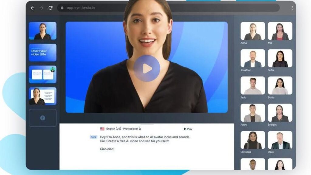 Synthesia. Herramienta de AI para marketers