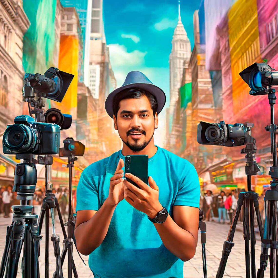 Influencer-grabando - Luis Maram