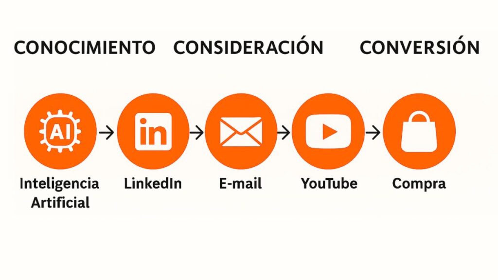 Ejemplo de embudo con IA