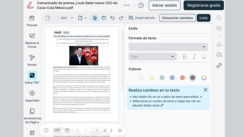 editor de PDF