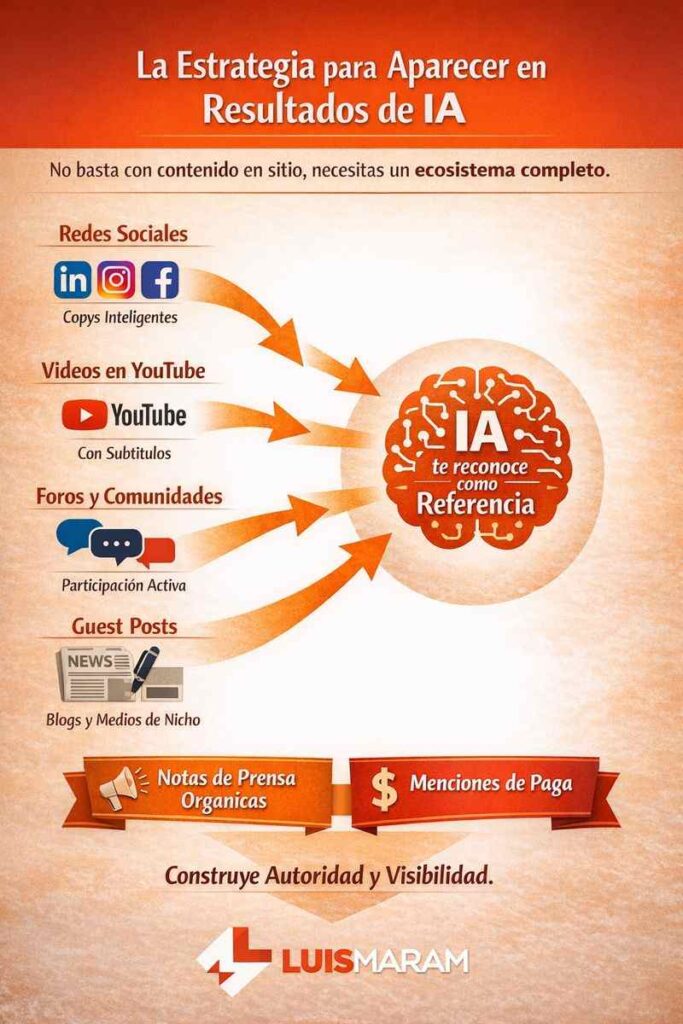 aparecer en resultados de IA