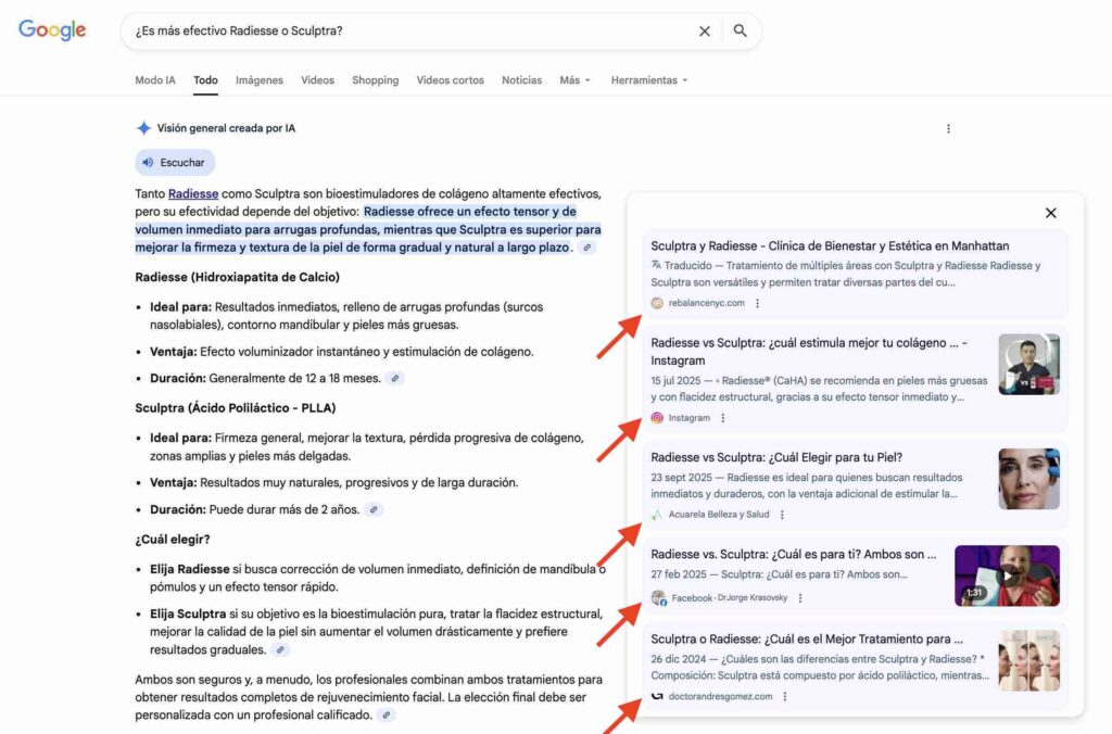 Cómo aparecer en resultados de la IA